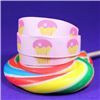 Order  Sweet Treat Ribbon - 15mm Lt Pink/Muffins